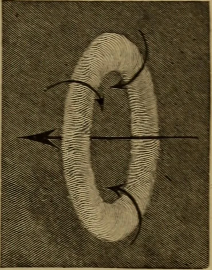 An illustration from Matter, ether, and motion; the factors and relations of physical science, 1892, leaf 50