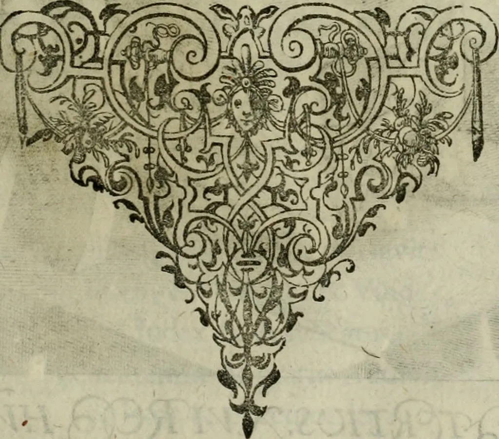An illustration from Mausoleum potentissimorum ac gloriosissimorum Regni Apostolici regum & primorum militantis Ungariae ducum : vindicatis è mortuali pulvere reliquiis ad gratam apud posteros memoriam, à pIo et IVsto patrIae DoLore ereCtVM : cum versione operis Germanicâ, 1664, leaf 208