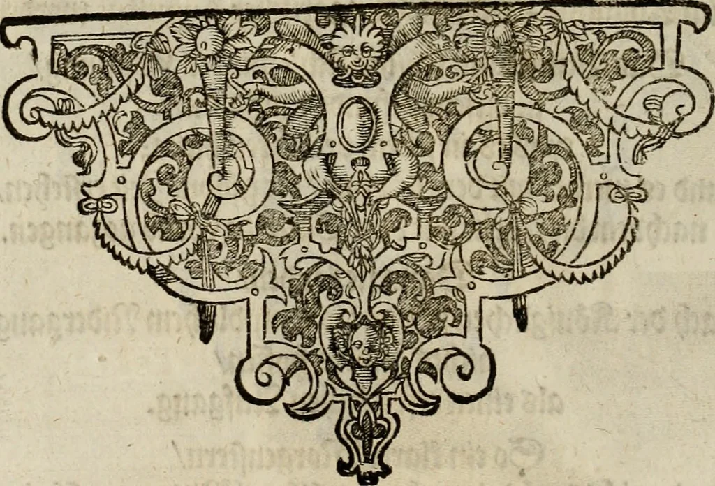 An illustration from Mausoleum potentissimorum ac gloriosissimorum Regni Apostolici regum & primorum militantis Ungariae ducum : vindicatis è mortuali pulvere reliquiis ad gratam apud posteros memoriam, à pIo et IVsto patrIae DoLore ereCtVM : cum versione operis Germanicâ, 1664, leaf 223