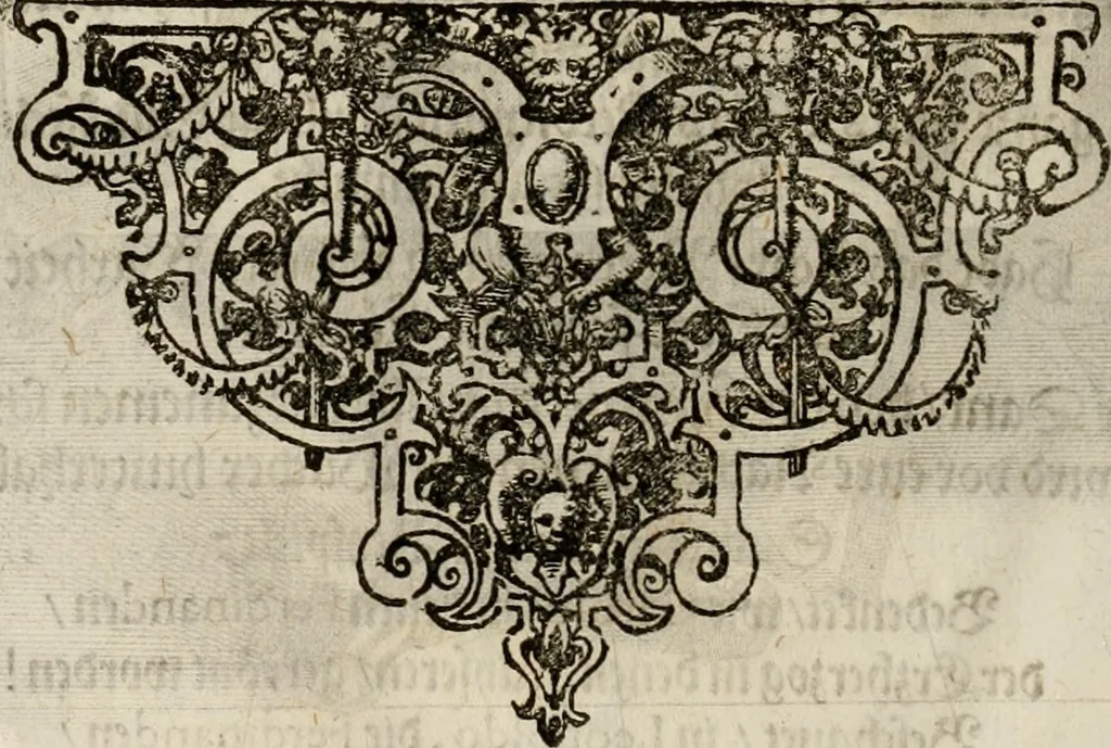 An illustration from Mausoleum potentissimorum ac gloriosissimorum Regni Apostolici regum & primorum militantis Ungariae ducum : vindicatis è mortuali pulvere reliquiis ad gratam apud posteros memoriam, à pIo et IVsto patrIae DoLore ereCtVM : cum versione operis Germanicâ, 1664, leaf 239