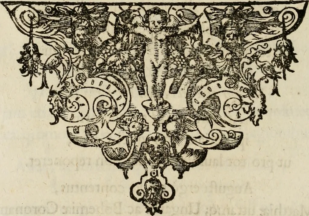 An illustration from Mausoleum potentissimorum ac gloriosissimorum Regni Apostolici regum & primorum militantis Ungariae ducum : vindicatis è mortuali pulvere reliquiis ad gratam apud posteros memoriam, à pIo et IVsto patrIae DoLore ereCtVM : cum versione operis Germanicâ, 1664, leaf 387