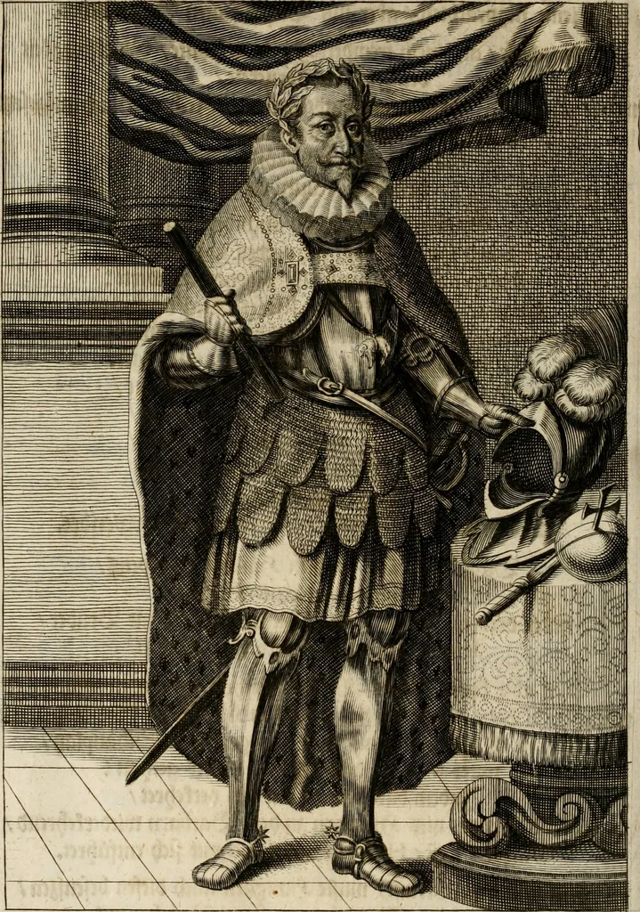 An illustration from Mausoleum potentissimorum ac gloriosissimorum Regni Apostolici regum & primorum militantis Ungariae ducum : vindicatis è mortuali pulvere reliquiis ad gratam apud posteros memoriam, à pIo et IVsto patrIae DoLore ereCtVM : cum versione operis Germanicâ, 1664, leaf 391