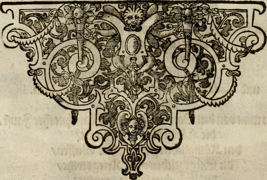 An illustration from Mausoleum potentissimorum ac gloriosissimorum Regni Apostolici regum & primorum militantis Ungariae ducum : vindicatis è mortuali pulvere reliquiis ad gratam apud posteros memoriam, à pIo et IVsto patrIae DoLore ereCtVM : cum versione operis Germanicâ, 1664, leaf 55