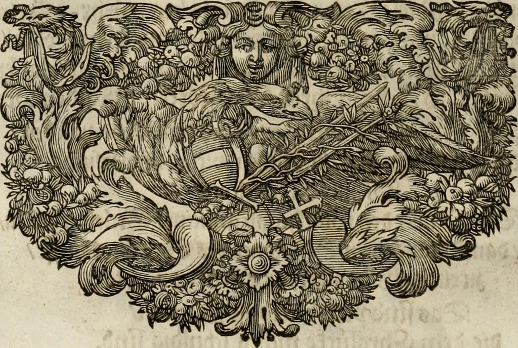 An illustration from Mausoleum potentissimorum ac gloriosissimorum Regni Apostolici regum & primorum militantis Ungariae ducum : vindicatis è mortuali pulvere reliquiis ad gratam apud posteros memoriam, à pIo et IVsto patrIae DoLore ereCtVM : cum versione operis Germanicâ, 1664, leaf 69