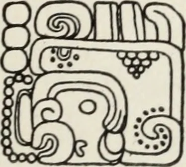 An illustration from Maya religion and mythology, 1881, leaf 156