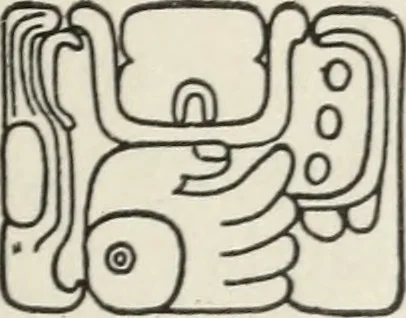An illustration from Maya religion and mythology, 1881, leaf 158