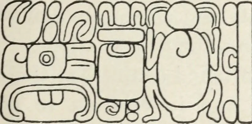 An illustration from Maya religion and mythology, 1881, leaf 158