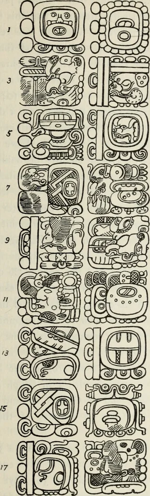 An illustration from Maya religion and mythology, 1881, leaf 252