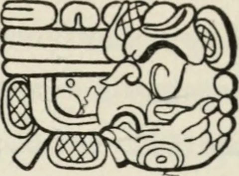 An illustration from Maya religion and mythology, 1881, leaf 252
