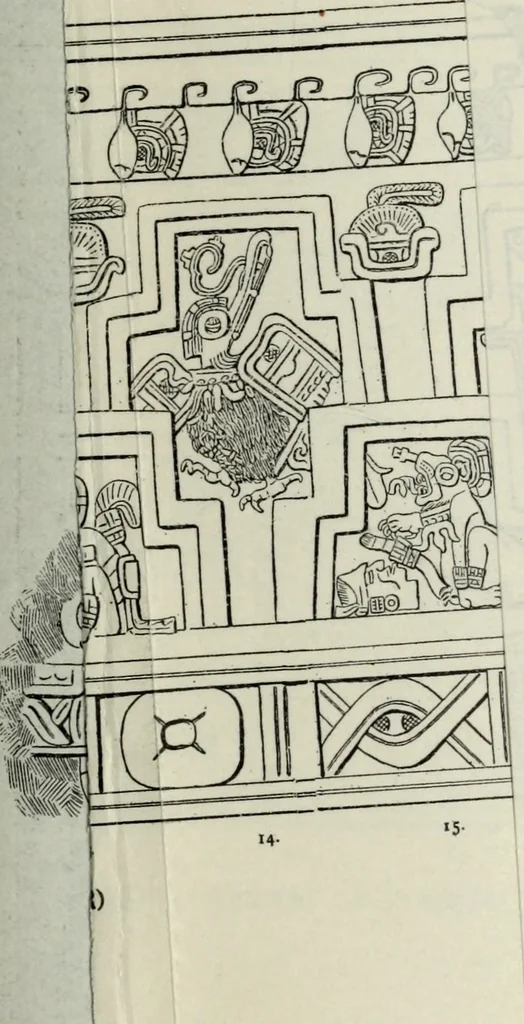 An illustration from Maya religion and mythology, 1881, leaf 286