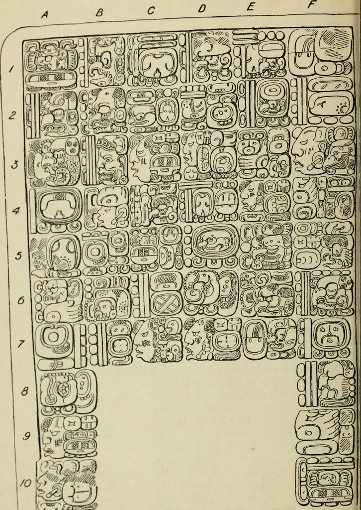 An illustration from Maya religion and mythology, 1881, leaf 47