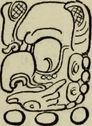 An illustration from Maya religion and mythology, 1881, leaf 48