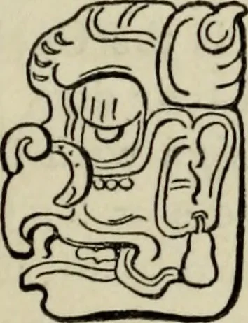 An illustration from Maya religion and mythology, 1881, leaf 48