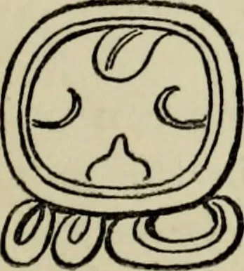 An illustration from Maya religion and mythology, 1881, leaf 48