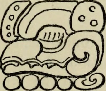 An illustration from Maya religion and mythology, 1881, leaf 48