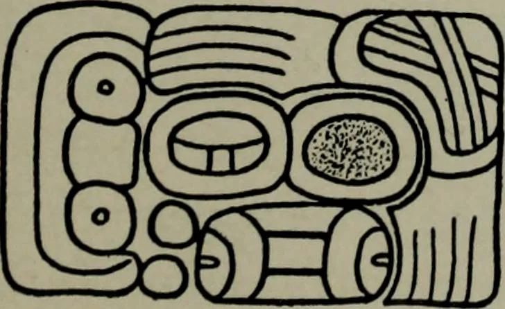 An illustration from Maya religion and mythology, 1881, leaf 156