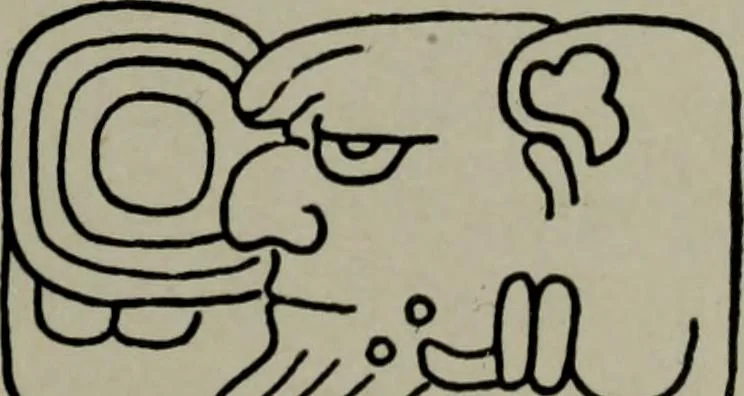 An illustration from Maya religion and mythology, 1881, leaf 156