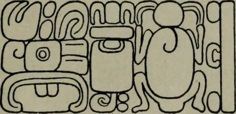 An illustration from Maya religion and mythology, 1881, leaf 158