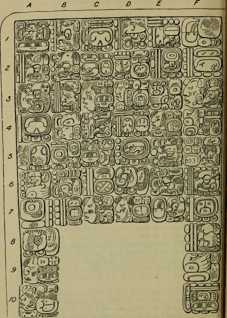 An illustration from Maya religion and mythology, 1881, leaf 47