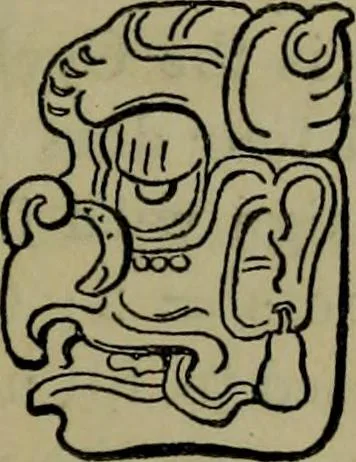 An illustration from Maya religion and mythology, 1881, leaf 48