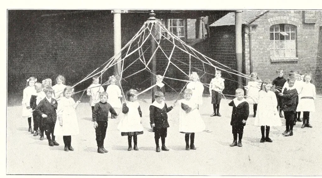 An illustration from May-pole exercises : a collection of exercises compiled for the use of teachers in infant schools, leaf 12