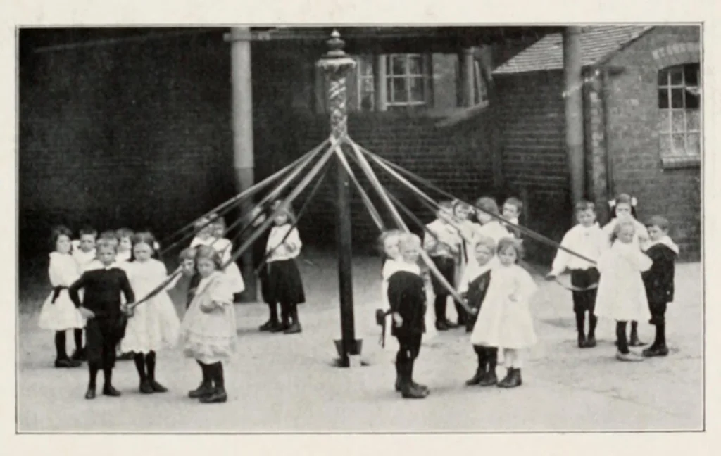 An illustration from May-pole exercises : a collection of exercises compiled for the use of teachers in infant schools, leaf 13