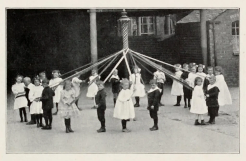 An illustration from May-pole exercises : a collection of exercises compiled for the use of teachers in infant schools, leaf 15