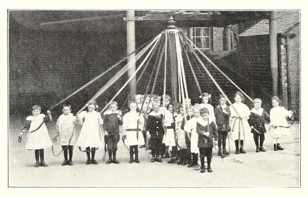An illustration from May-pole exercises : a collection of exercises compiled for the use of teachers in infant schools, leaf 16