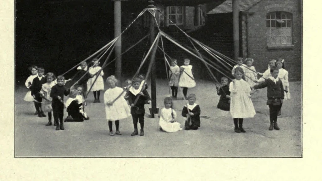 An illustration from May-pole exercises : a collection of exercises compiled for the use of teachers in infant schools, leaf 9
