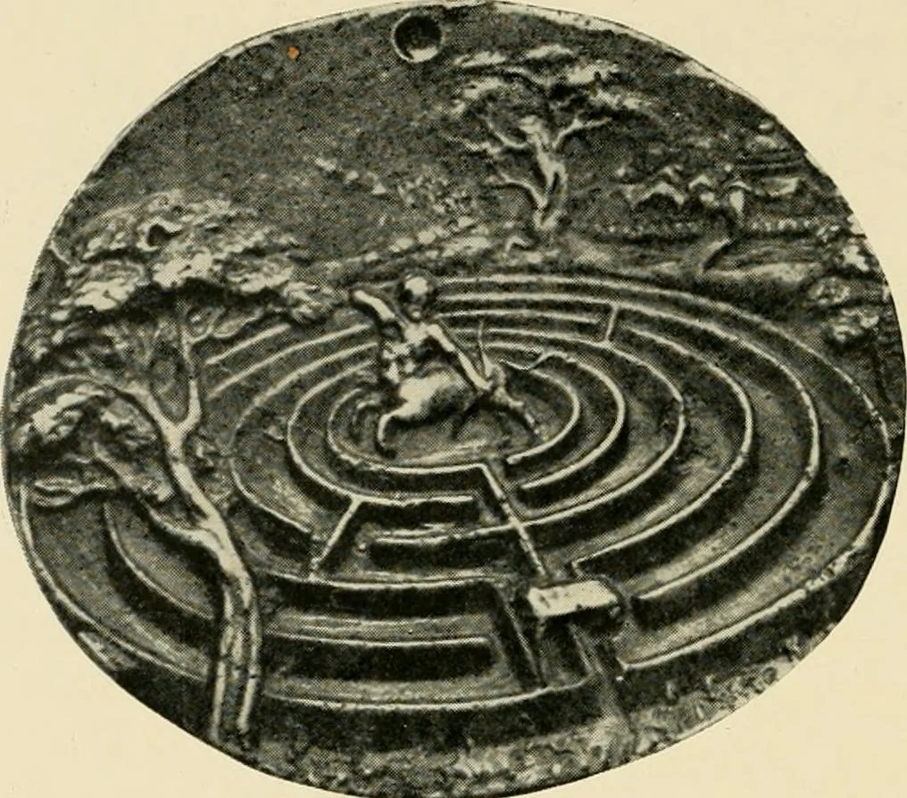 An illustration from Mazes and labyrinths : a general account of their history and developments, 1922, leaf 115