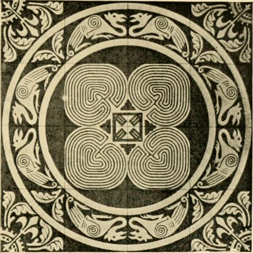 An illustration from Mazes and labyrinths : a general account of their history and developments, 1922, leaf 132