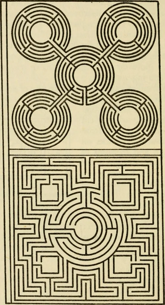 An illustration from Mazes and labyrinths : a general account of their history and developments, 1922, leaf 191