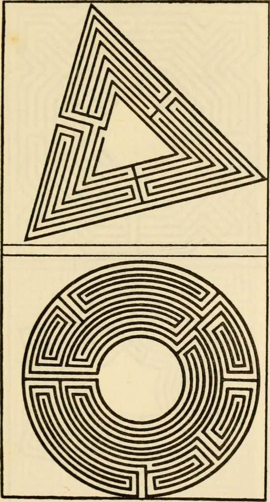 An illustration from Mazes and labyrinths : a general account of their history and developments, 1922, leaf 194
