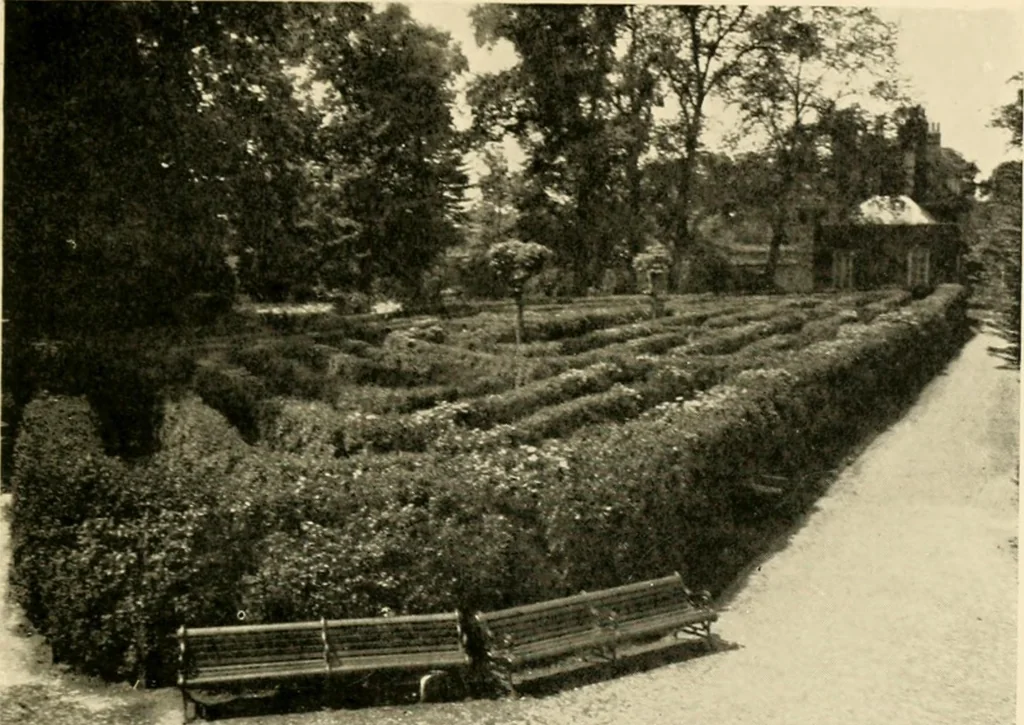 An illustration from Mazes and labyrinths : a general account of their history and developments, 1922, leaf 204
