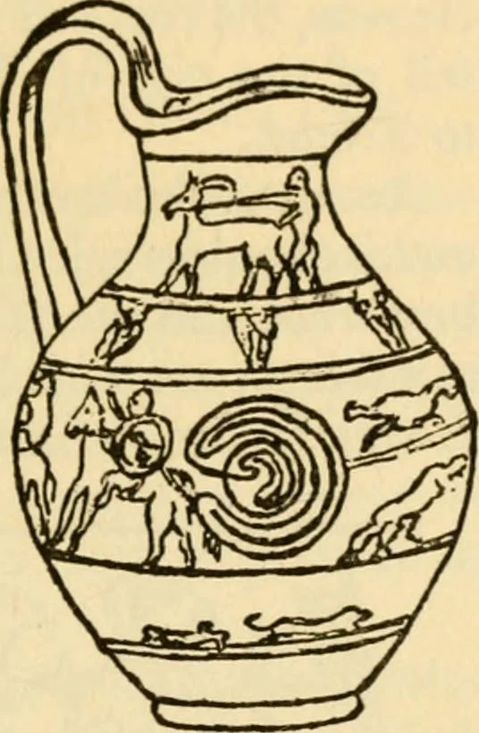 An illustration from Mazes and labyrinths : a general account of their history and developments, 1922, leaf 246