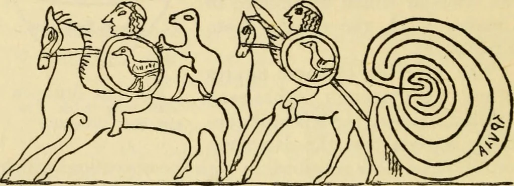 An illustration from Mazes and labyrinths : a general account of their history and developments, 1922, leaf 247