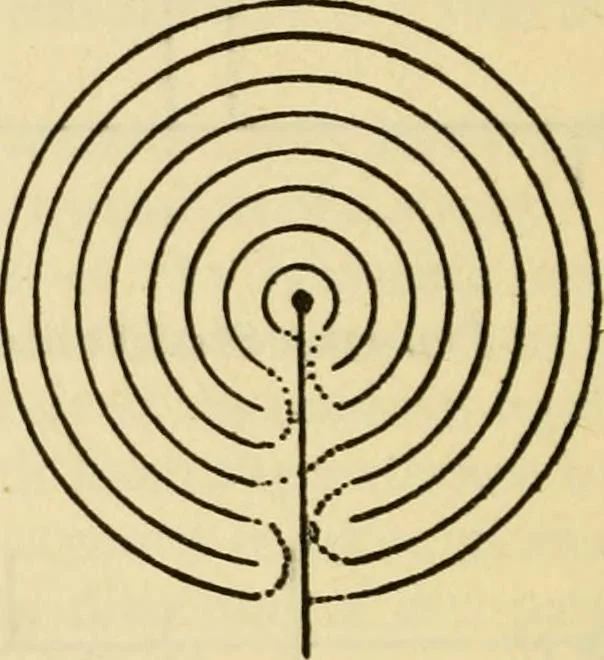 An illustration from Mazes and labyrinths : a general account of their history and developments, 1922, leaf 277