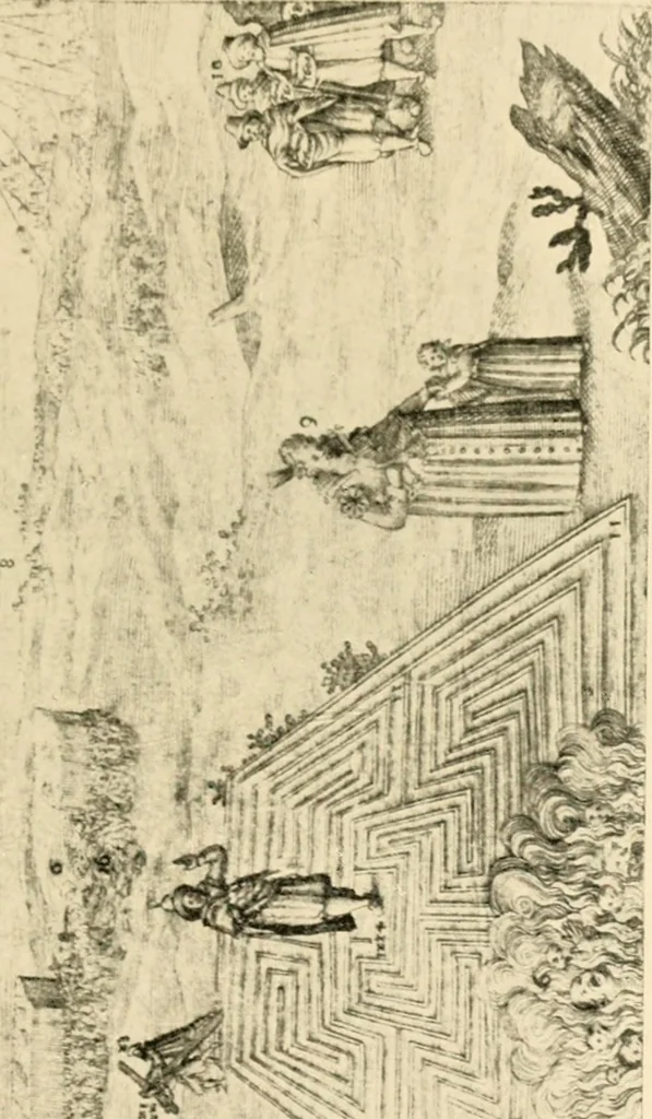 An illustration from Mazes and labyrinths : a general account of their history and developments, 1922, leaf 284