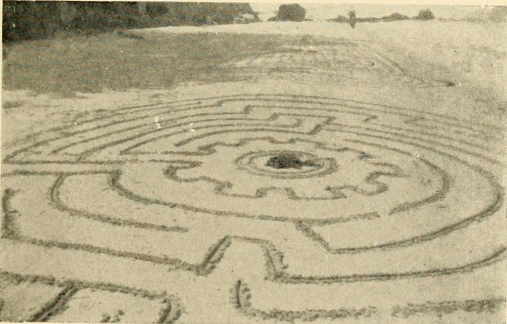 An illustration from Mazes and labyrinths : a general account of their history and developments, 1922, leaf 294