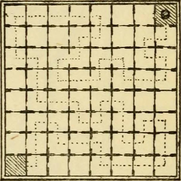 An illustration from Mazes and labyrinths : a general account of their history and developments, 1922, leaf 299