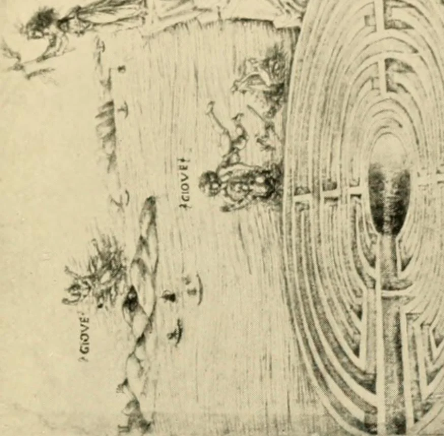 An illustration from Mazes and labyrinths : a general account of their history and developments, 1922, leaf 48