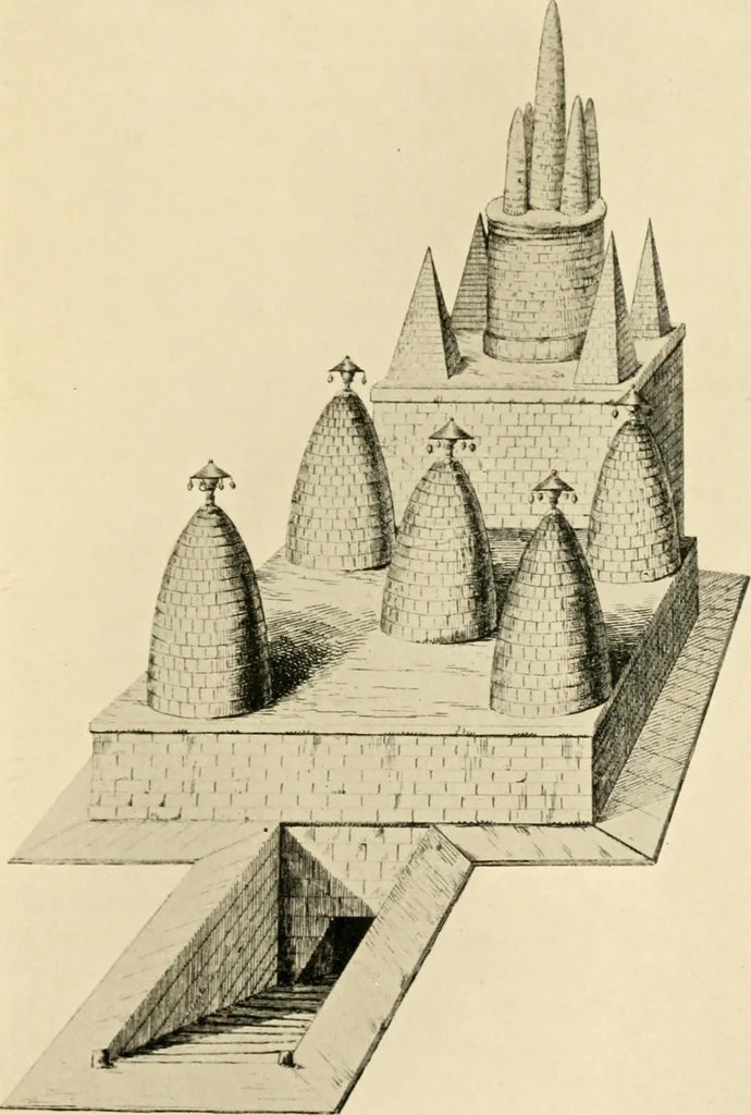 An illustration from Mazes and labyrinths : a general account of their history and developments, 1922, leaf 76