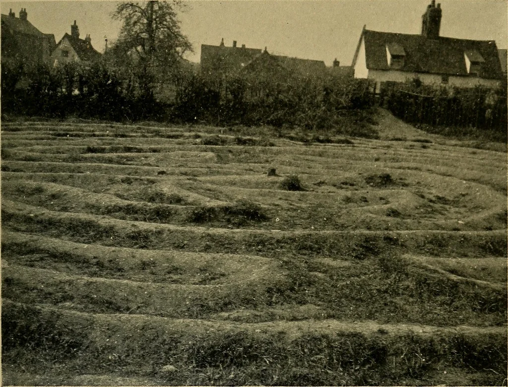 An illustration from Mazes and labyrinths; a general account of their history and developments, 1922, leaf 142