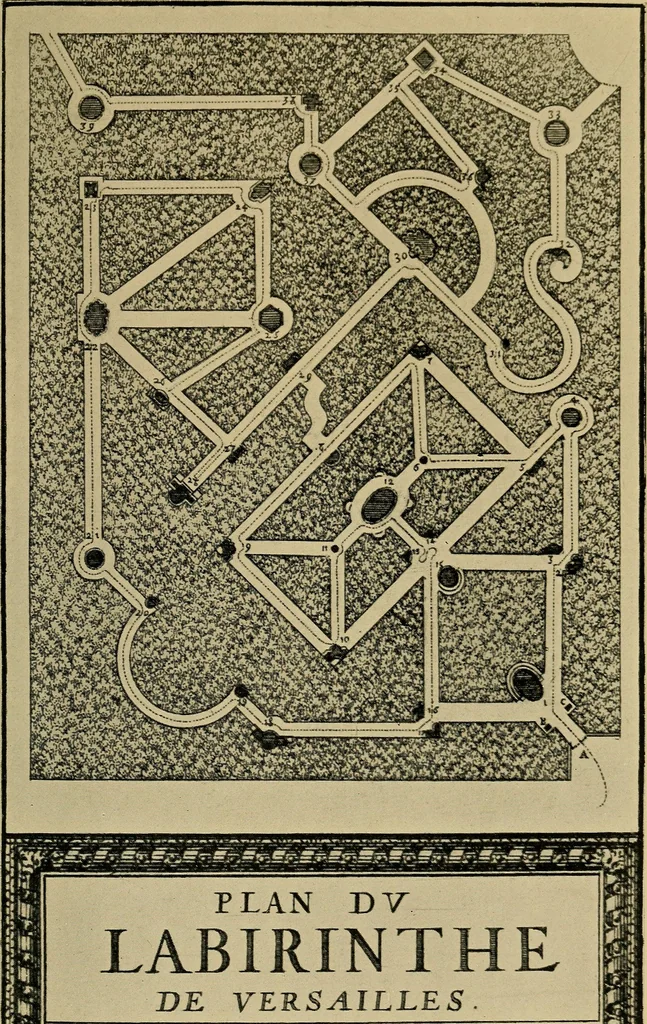 An illustration from Mazes and labyrinths; a general account of their history and developments, 1922, leaf 182
