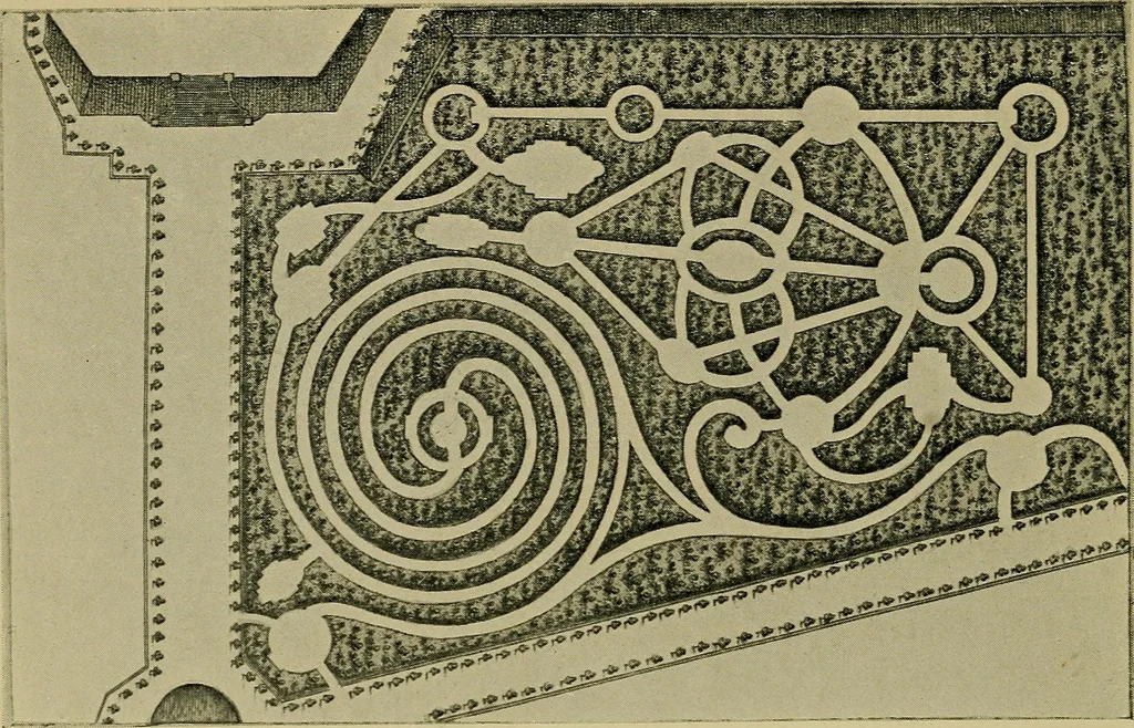 An illustration from Mazes and labyrinths; a general account of their history and developments, 1922, leaf 187
