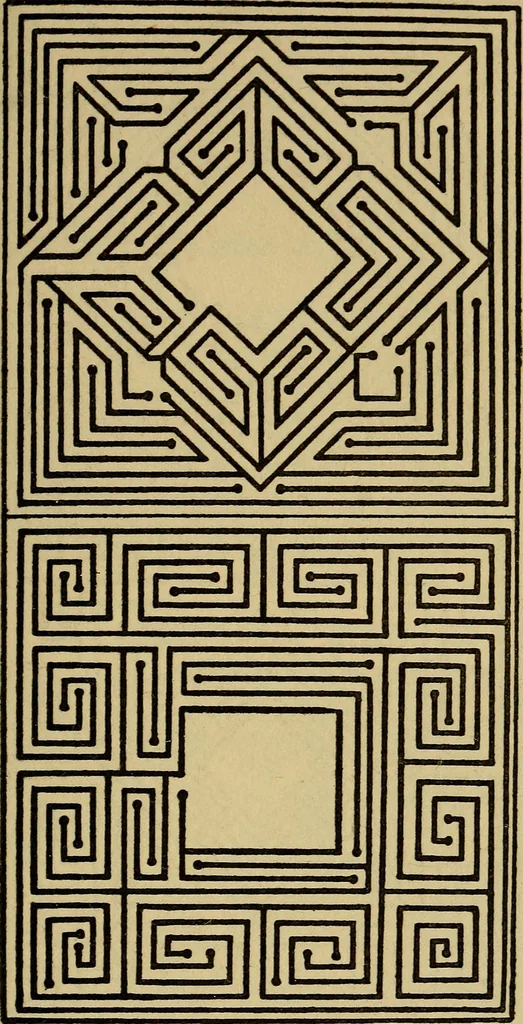 An illustration from Mazes and labyrinths; a general account of their history and developments, 1922, leaf 194