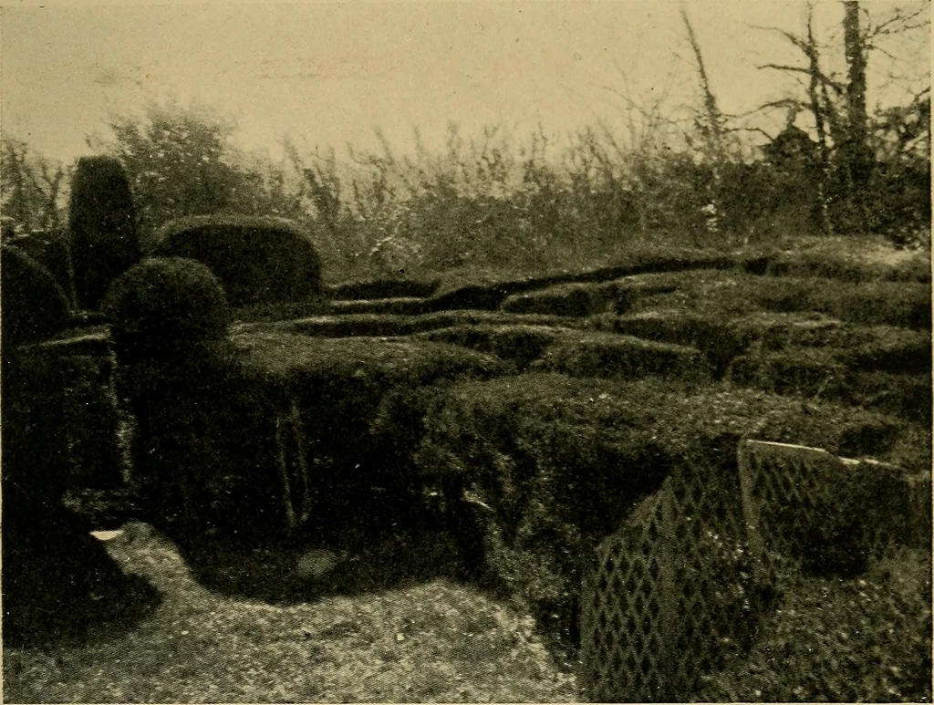 An illustration from Mazes and labyrinths; a general account of their history and developments, 1922, leaf 224