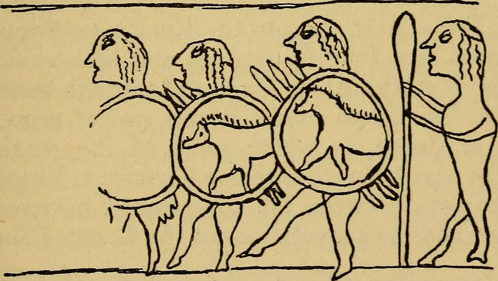 An illustration from Mazes and labyrinths; a general account of their history and developments, 1922, leaf 244
