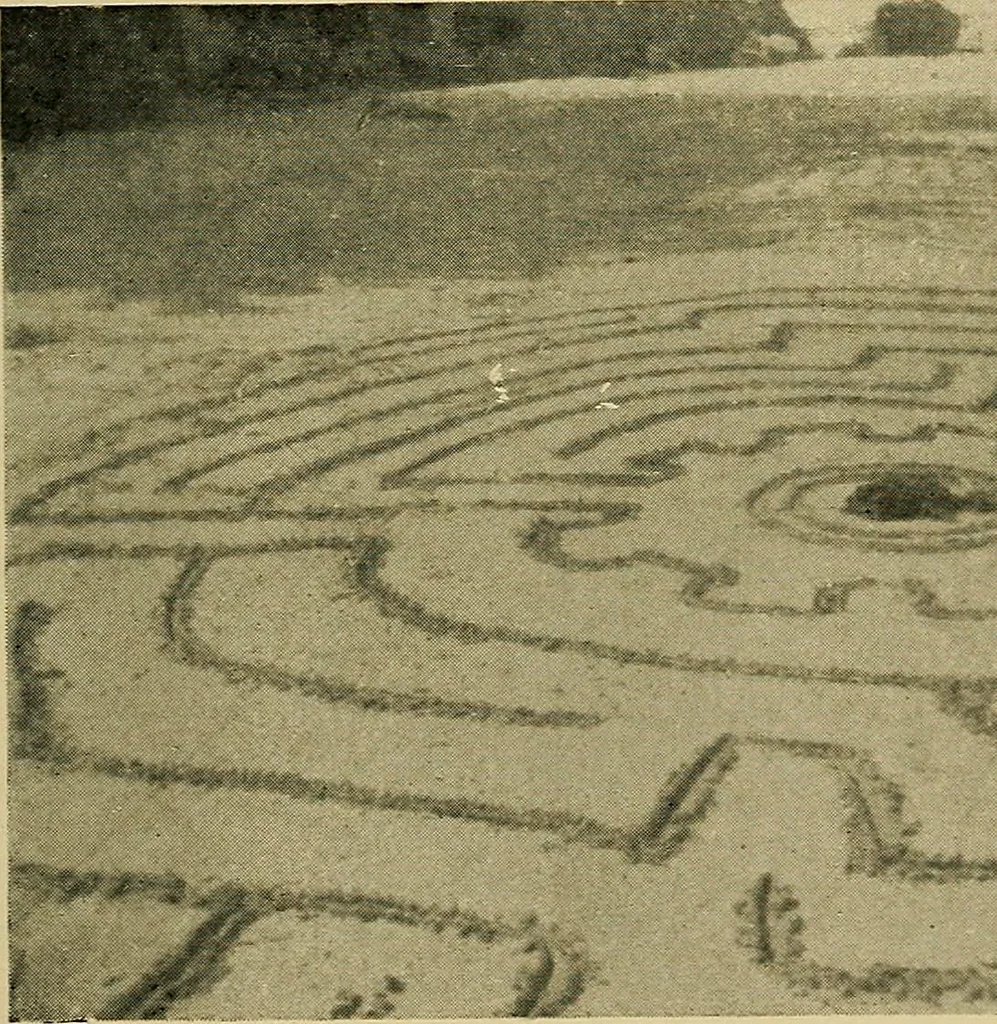 An illustration from Mazes and labyrinths; a general account of their history and developments, 1922, leaf 292