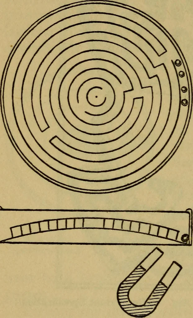 An illustration from Mazes and labyrinths; a general account of their history and developments, 1922, leaf 297